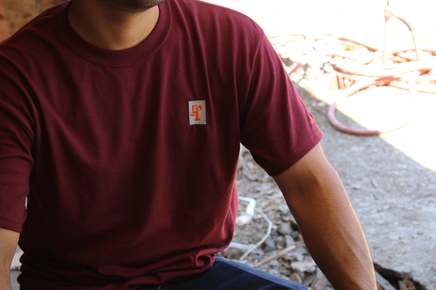 TUSK BOX LOGO- MAROON