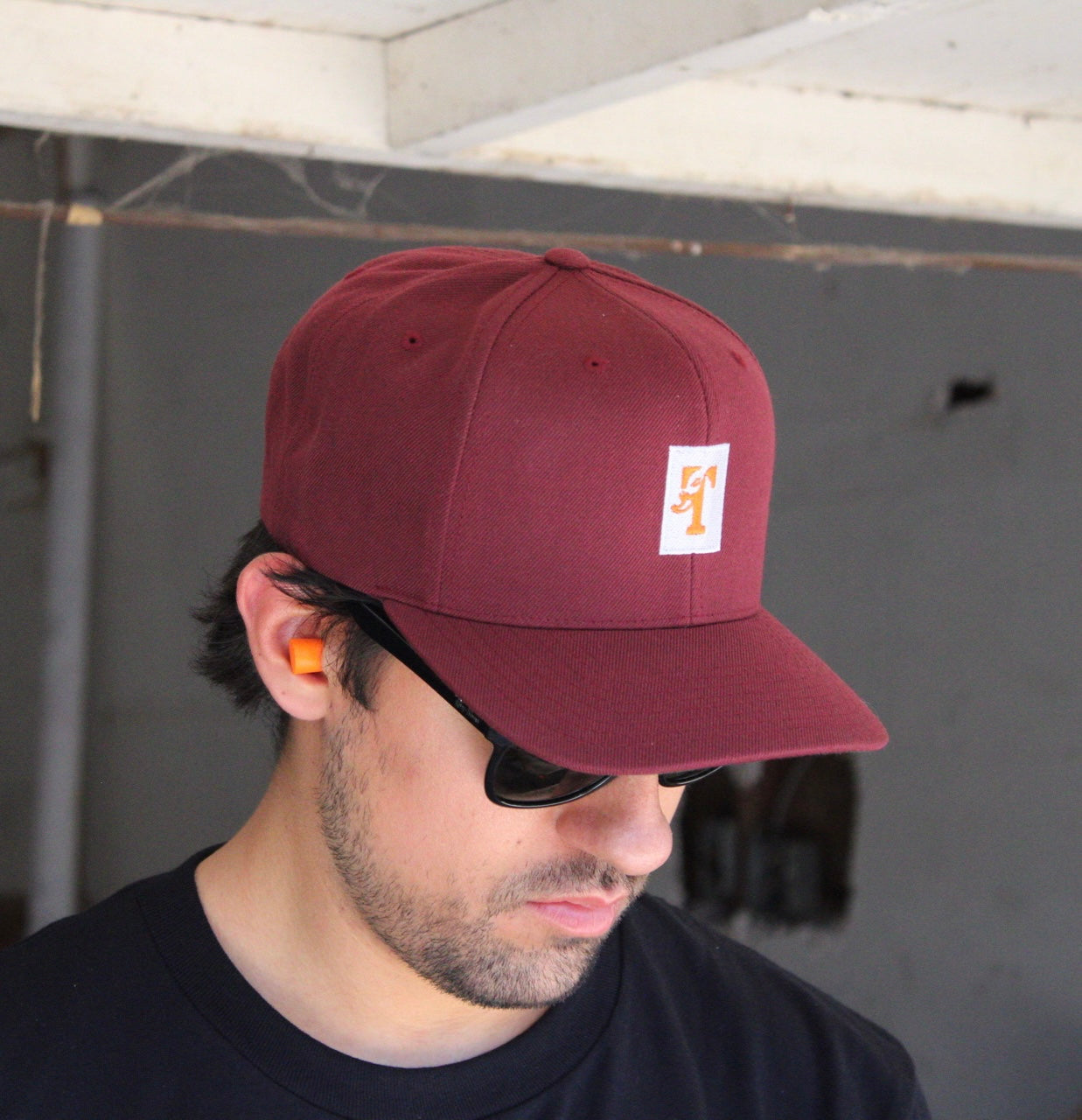 TUSK BOX LOGO - MAROON SNAPBACK